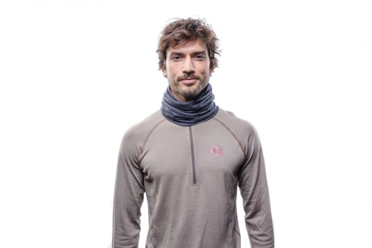 Meilleur prix 😉 Montagne Homme Buff Buff ® Midweight Merino Wool GRIS ❤️ – Image 2