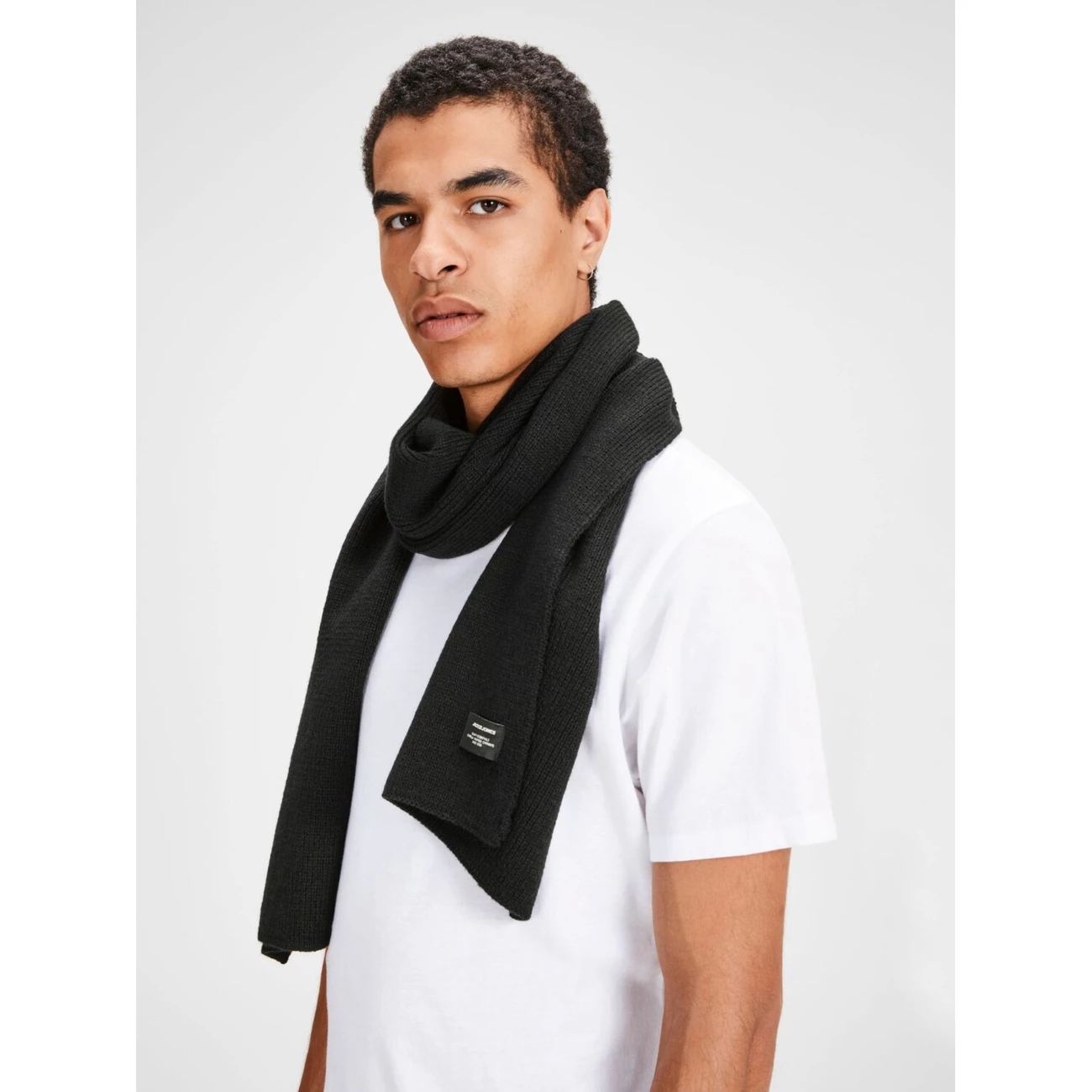 Coupon 🧨 Mode- Lifestyle Homme Jack And Jones Echarpe Jack & Jones Knit NOIR 👏 – Image 2