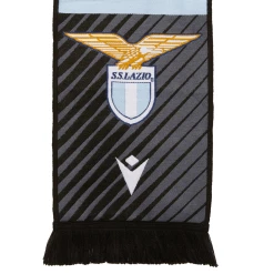 Meilleure vente 👍 Football Adulte Macron Echarpe Lazio Rome 2020/21 NOIR 👍