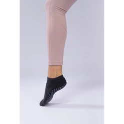 Promo ⌛ Yoga Femme Baya Chaussettes De Yoga Antidérapantes - Gris NOIR 🥰