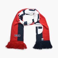 Acheter 😉 Mode Adulte Ellesse Echarpe Ellesse Marine Et Rouge À Franges BLEU 🎉