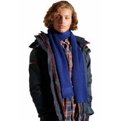 Tout neuf 🎁 Mode- Lifestyle Homme Superdry Écharpe Classique Superdry Vintage Logo BLEU ✔️