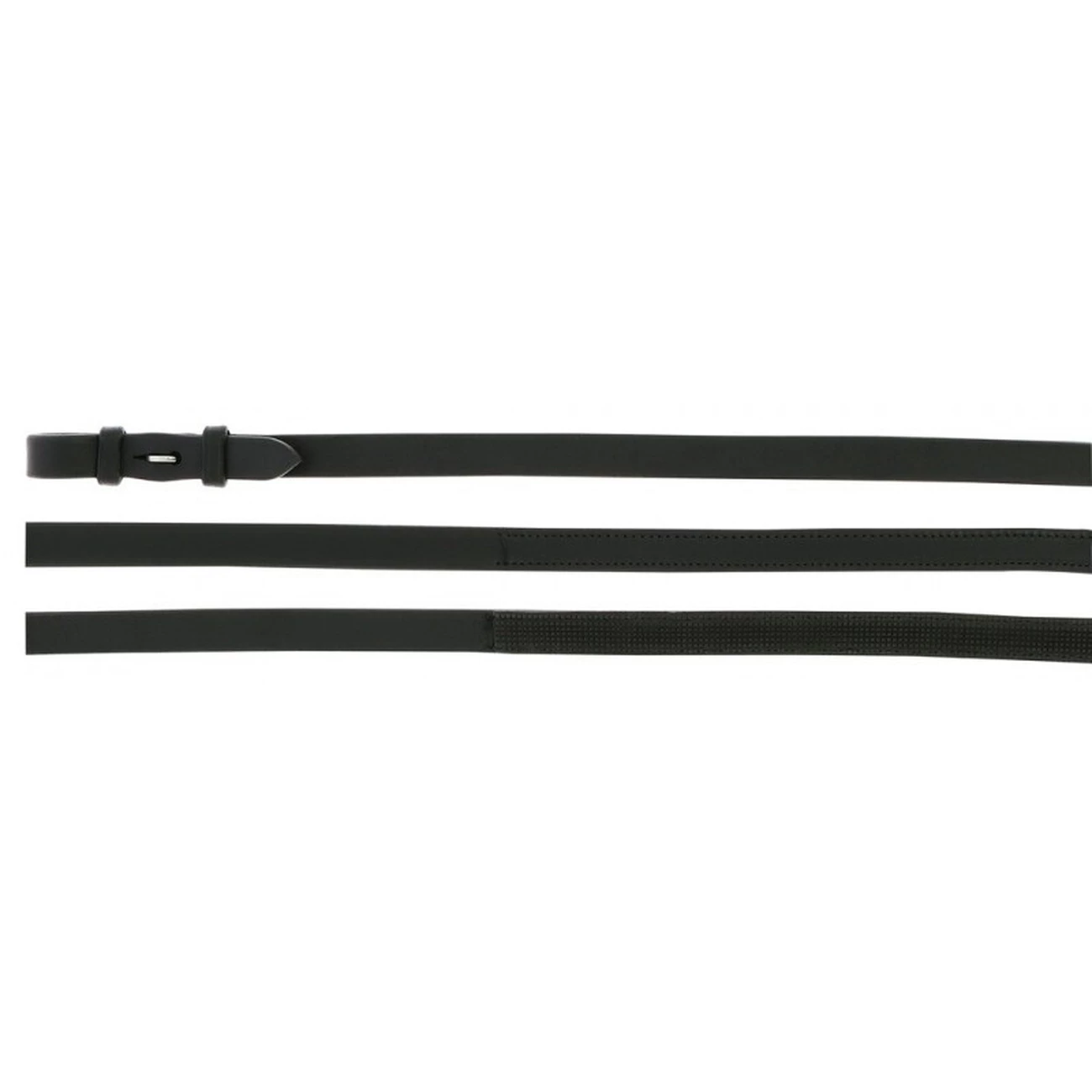 Remise 👍 Equitation Adulte Eric Thomas Sangle Pour Cheval Rênes Hunter Eric Thomas Hybrid NOIR 💯