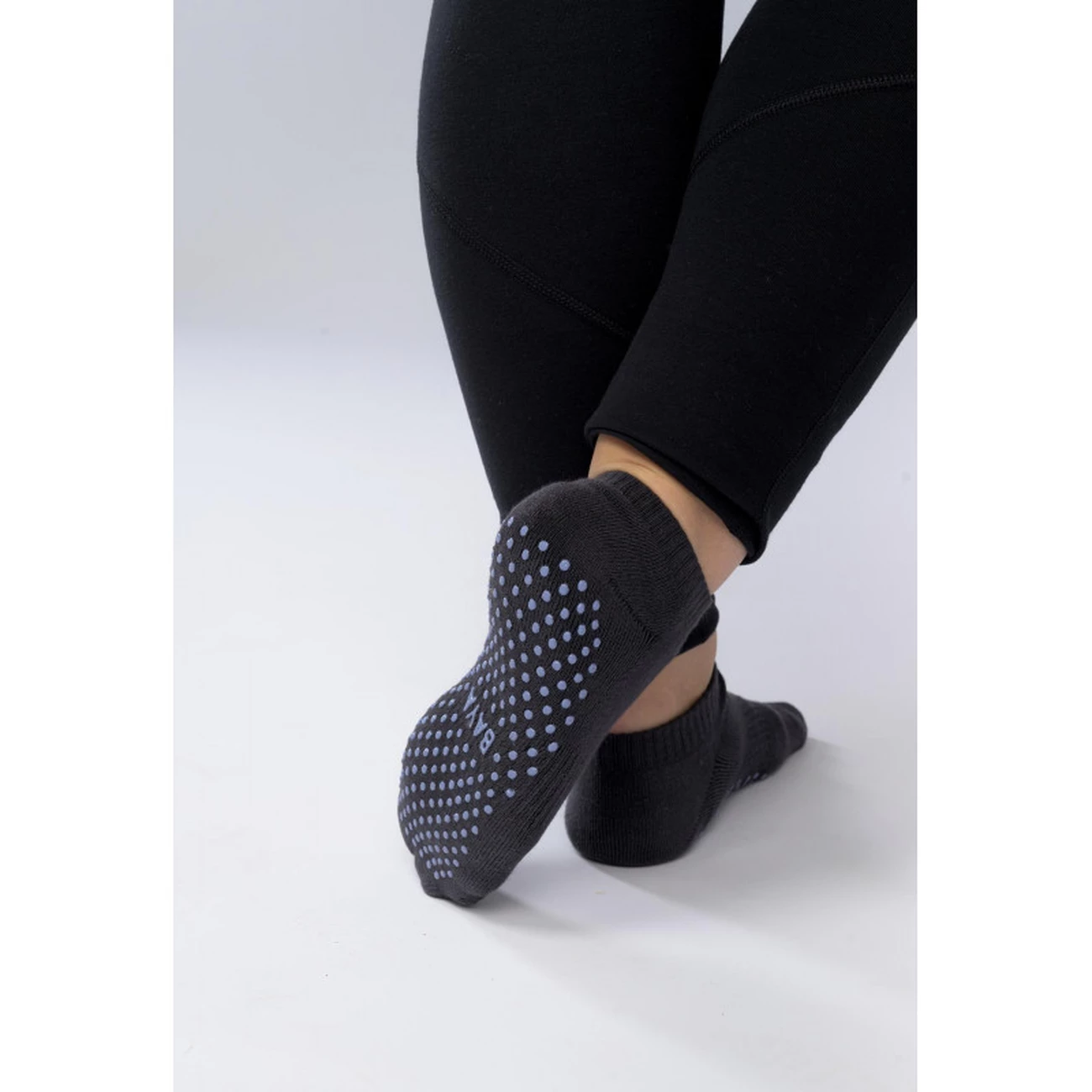 Promo ⌛ Yoga Femme Baya Chaussettes De Yoga Antidérapantes - Gris NOIR 🥰 – Image 4
